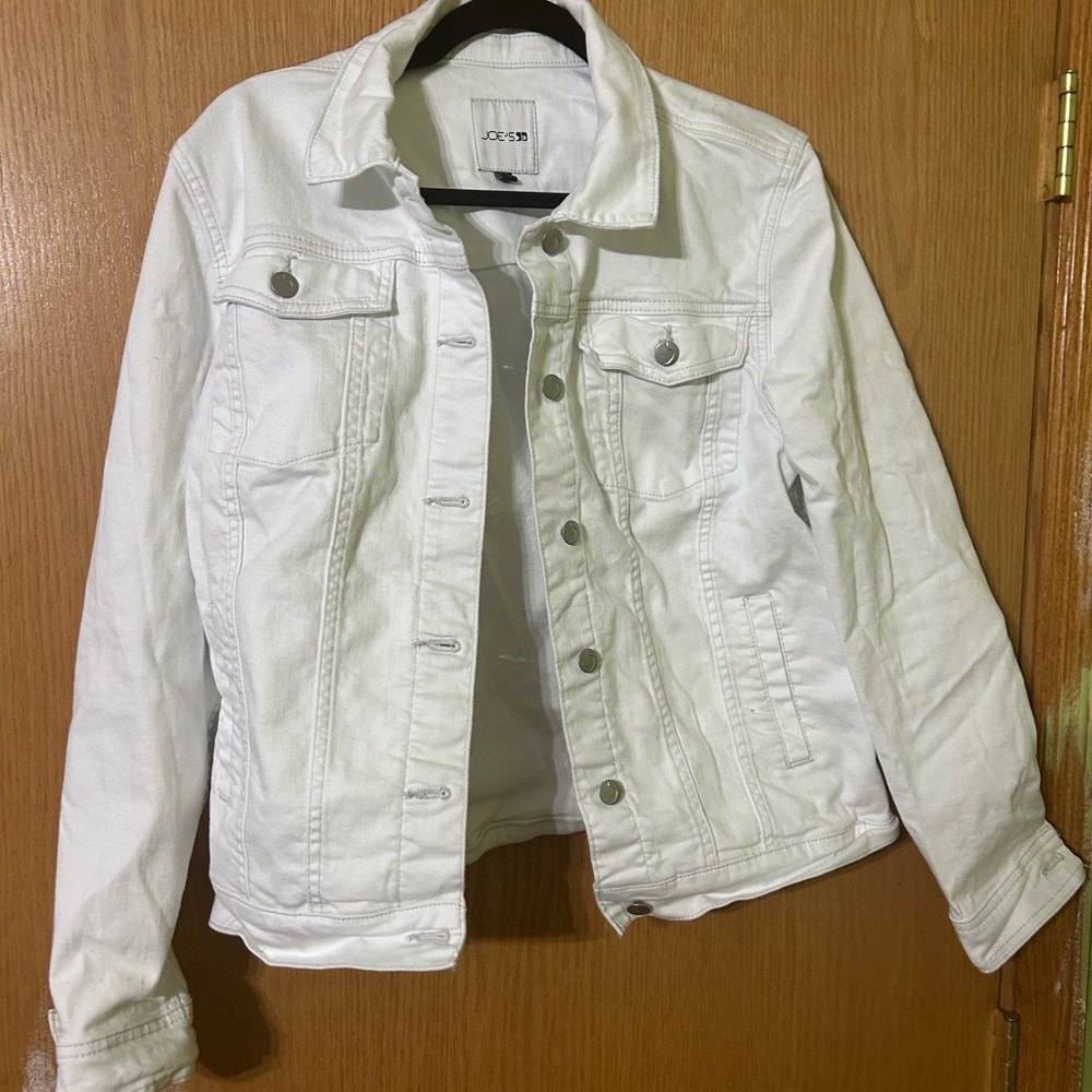 Joe's Jeans White Denim Jacket - Classic Women's Party Festival